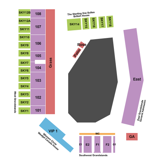 Spruce Meadows Seating Chart: Reserved/VIP
