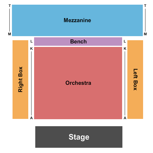 Spruce Peak Performing Arts Center Seating Chart: End Stage