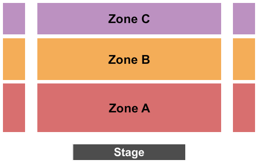 St. Ann's and The Holy Trinity Church Seating Chart: Zone A/B/C