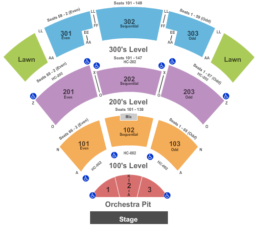 St Aug Amp Seating Chart