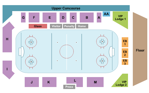 St. Cloud Municipal Athletic Complex Seating Chart: Hockey