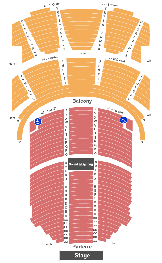 St. Denis Theatre Seating Chart