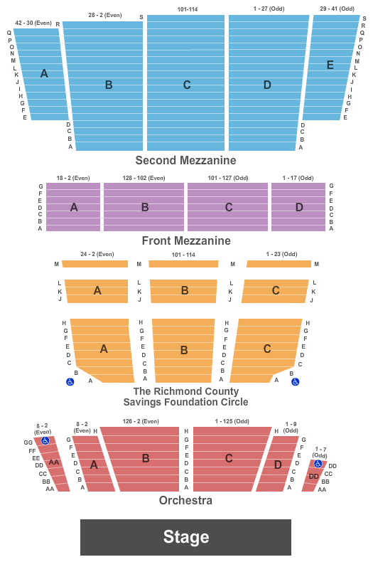 Cabot Theater Seating Chart