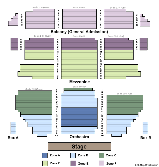 St James Theatre Seating Map