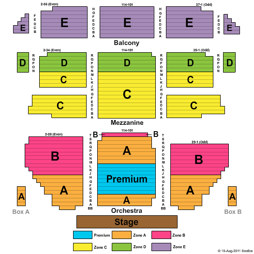 St. James Theatre Seating Chart