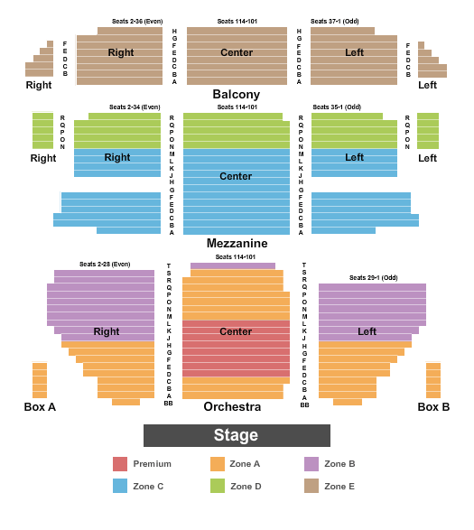 Randolph Theatre Seating Chart