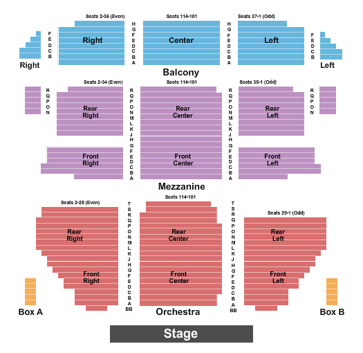 St. James Theatre Seating Chart: Endstage 3