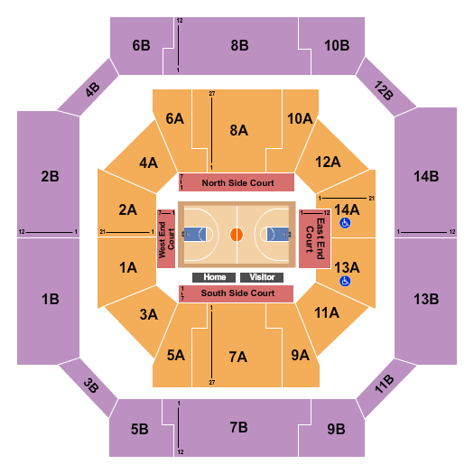 St John Arena Basketball Seating Chart