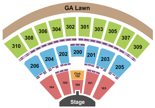 Empower Federal Credit Union Amphitheater at Lakeview Seating Chart: Hootie