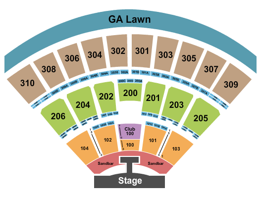 Empower Federal Credit Union Amphitheater at Lakeview Seating Chart: Kenny Chesney