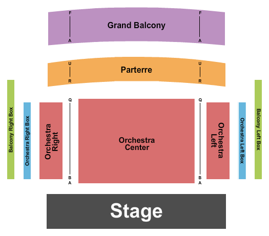 St. Mary's College of Maryland Dodge Performing Arts Center Seating Chart: Endstage