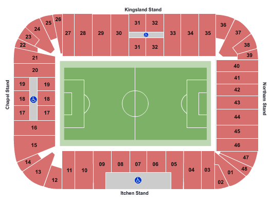 St. Mary's Stadium Seating Chart: Soccer