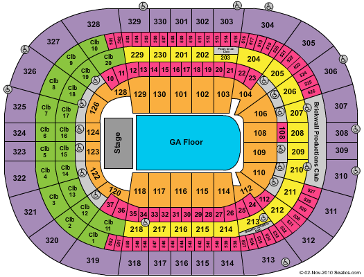 Tampa Bay Times Forum Seating Chart