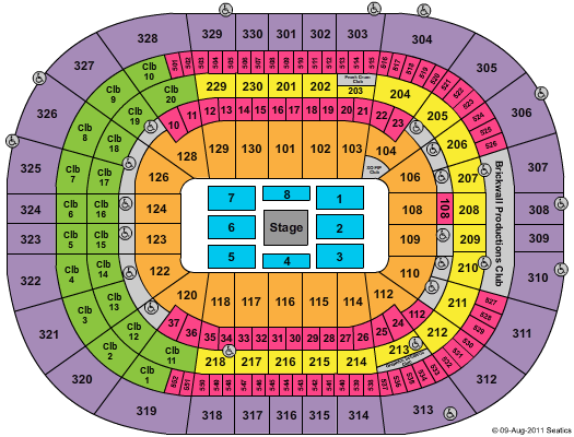Tampa Bay Times Forum Seating Chart