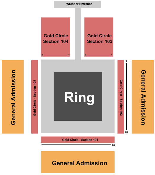 St. Petersburg Armory Seating Chart: WWE NXT