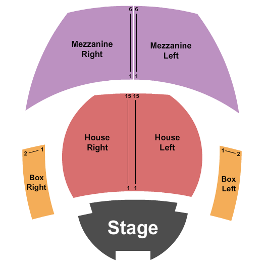 Stable Hall Seating Chart: Endstage Reserved