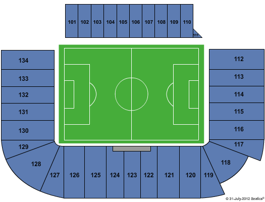 Stade Saputo Seating Map