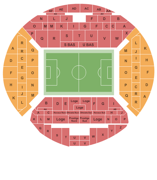 Stade Velodrome Seating Chart: Soccer