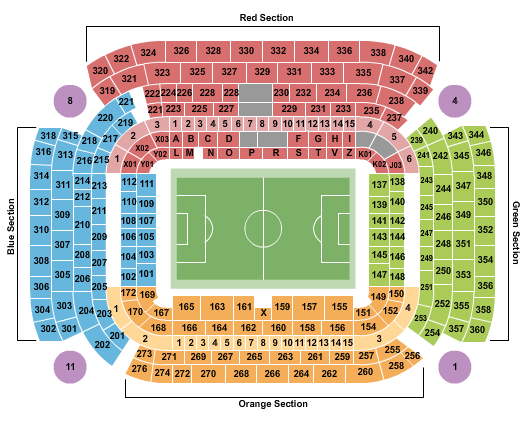 Stadio San Siro Seating Chart: Soccer - Static