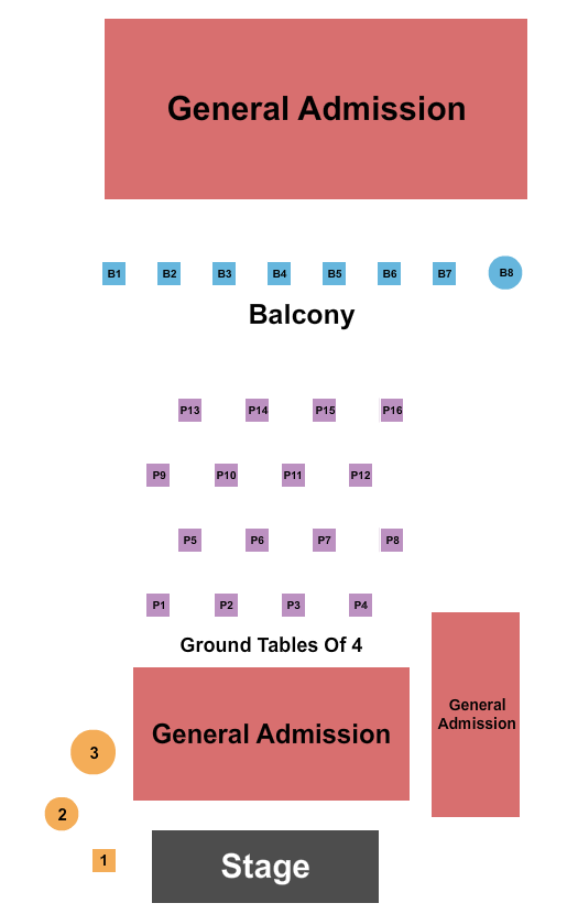 Stage 12 at Brookshire Brothers Seating Chart: GA & Tables