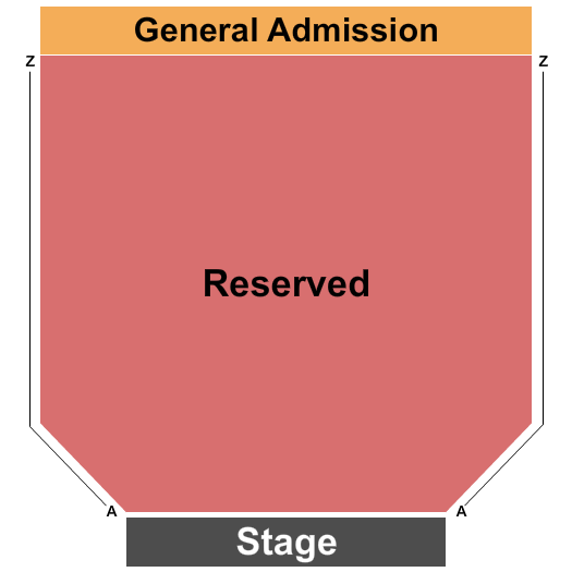 Stage 271 Seating Chart: Reserved & GA 2