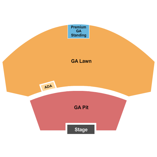 Stage AE Seating Chart: Endstage GA Pit