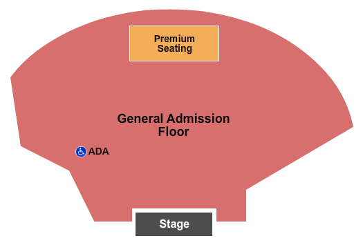 Stage AE Seating Chart: GA Floor & Prem Seating