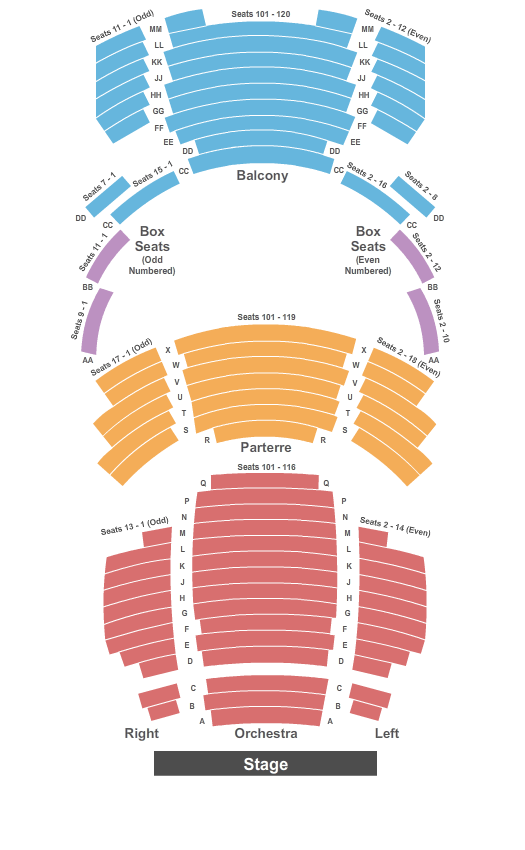 Gallo Center Seating Chart