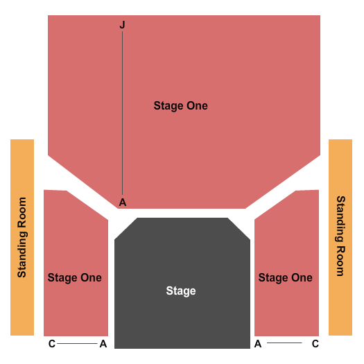 StageOne at Fairfield Theatre Company Seating Chart: End Stage