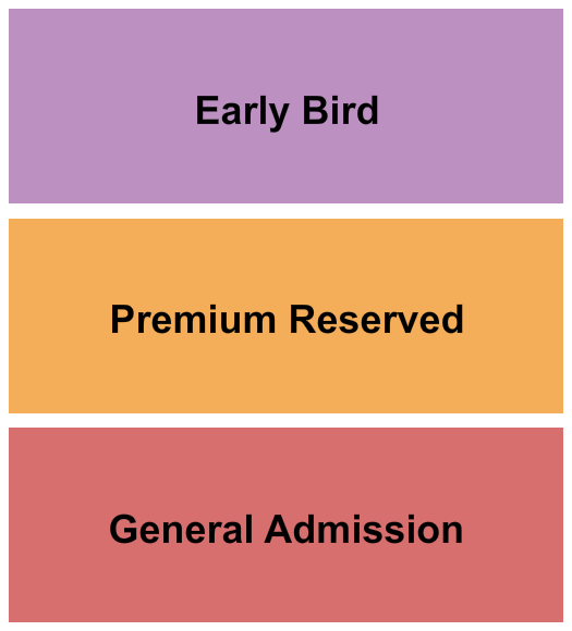 Stagecrafters Theater Seating Chart: GA/Premium/Early Bird