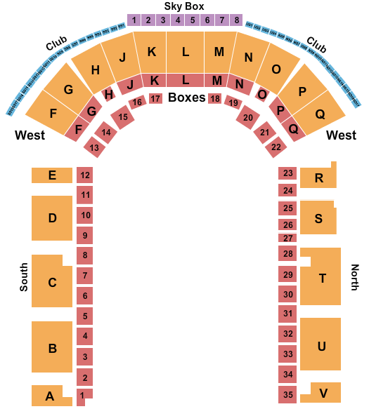 Stampede Arena Seating Chart