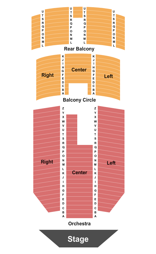 Stanford Memorial Auditorium Seating Chart: Endstage