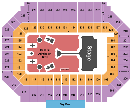 Stanford Stadium Seating Chart: Coldplay