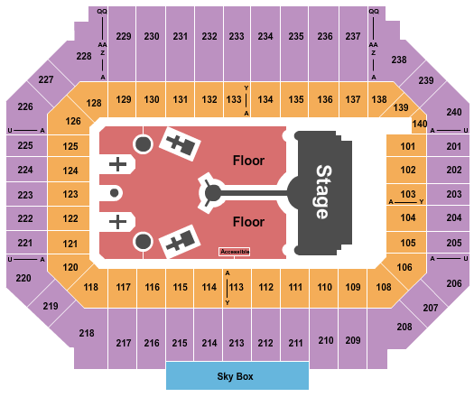 Stanford Stadium Seating Chart: Coldplay