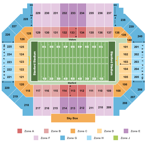 Stanford Tennis Stadium Seating Chart