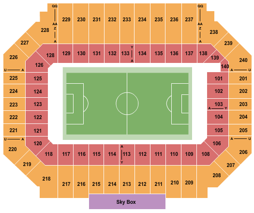 Stanford Stadium Seating Chart: Soccer