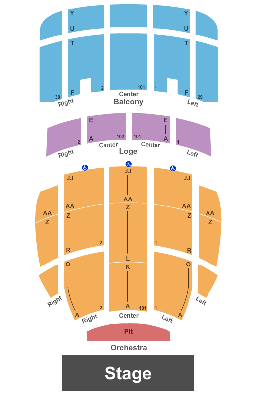 Stanley Theatre - Utica Seating Chart: Endstage