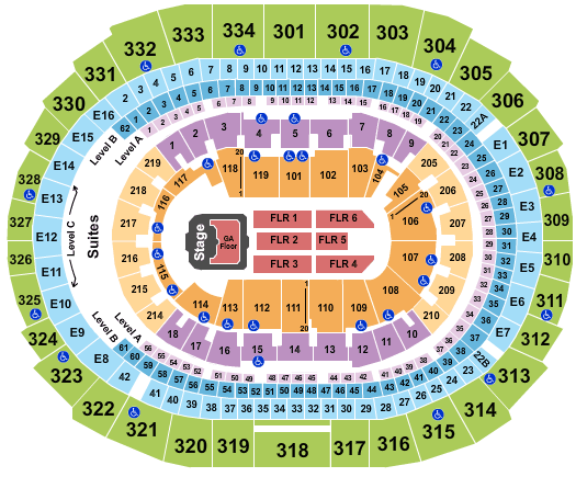 Staples Concert Seating Chart