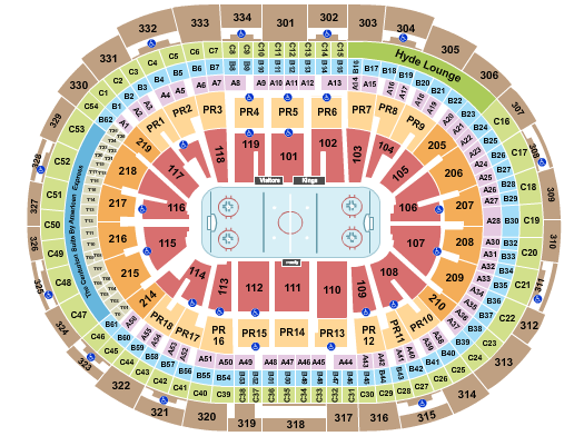Crypto.com Arena Seating Chart: Hockey RO