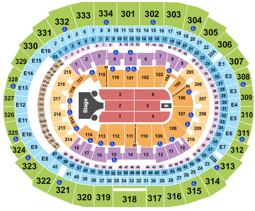 Crypto.com Arena Seating Chart: Missy Elliott