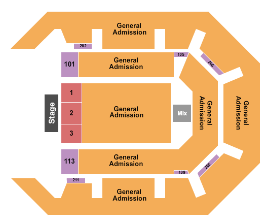 Star Of The Desert Arena at Primm Valley Resorts Seating Chart: Endstage GA & Reserved