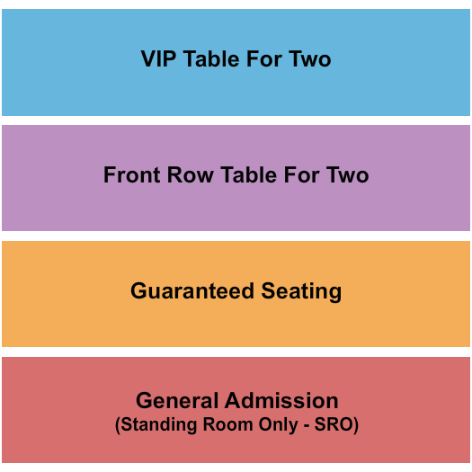 Star Theater Portland Seating Chart: GA/Table/VIP