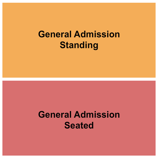 Starland Ballroom Seating Chart: GA Standing/Seated