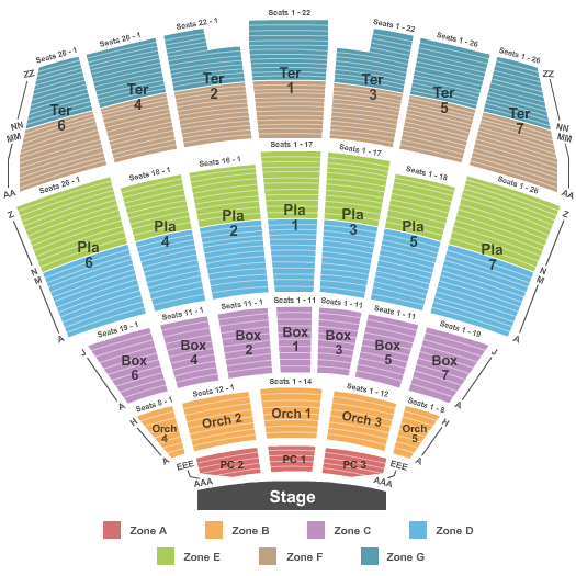Starlight Theatre Seating Chart