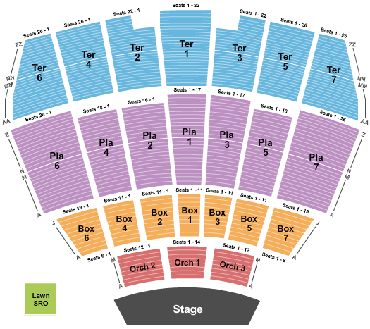 Starlight Theatre - Kansas City Seating Chart: Endstage 4