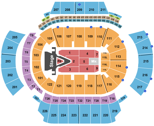 State Farm Arena - GA Seating Chart: Aerosmith 2023