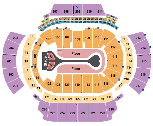 State Farm Arena - GA Seating Chart: Benson Boone