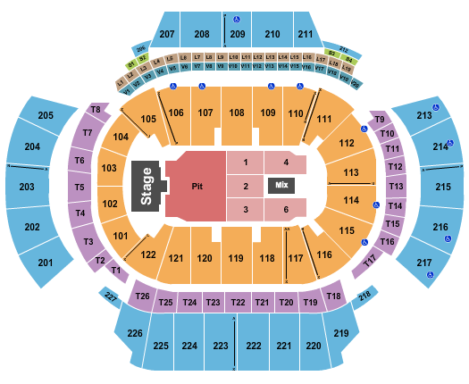 State Farm Arena - GA Seating Chart: Billy Strings