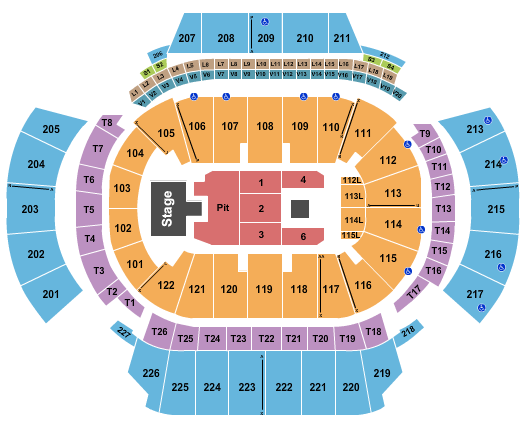 State Farm Arena - GA Seating Chart: Buju Banton