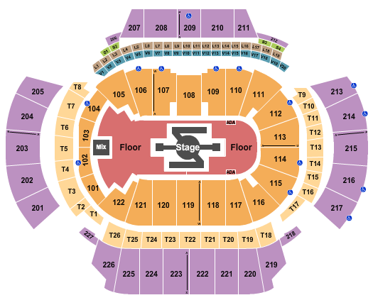 State Farm Arena - GA Seating Chart: Burna Boy